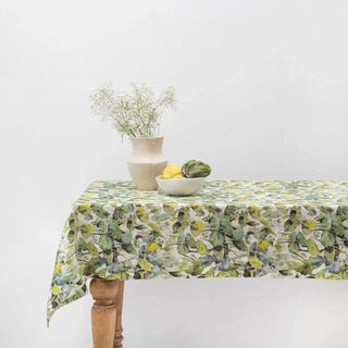 LIMITED EDITION Lotus Linen Tablecloth - Linen Tales B2B 1